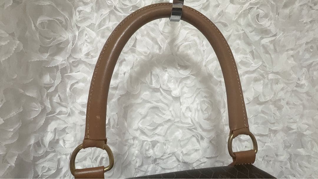 Christian Dior ハニカム柄 ボストンバッグ　ラージサイズ