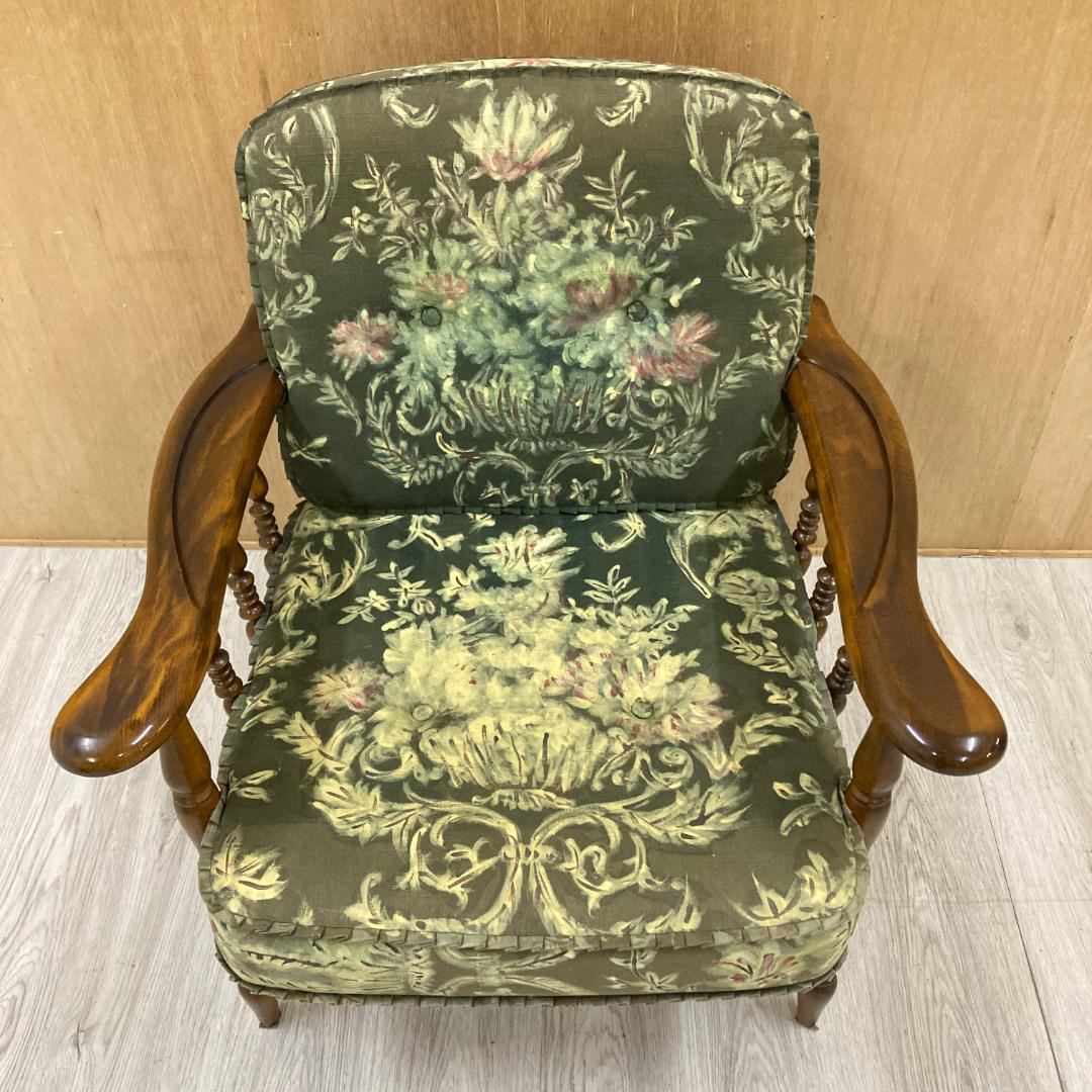 【カリモク】コロニアル アームチェア　1人掛けソファ A