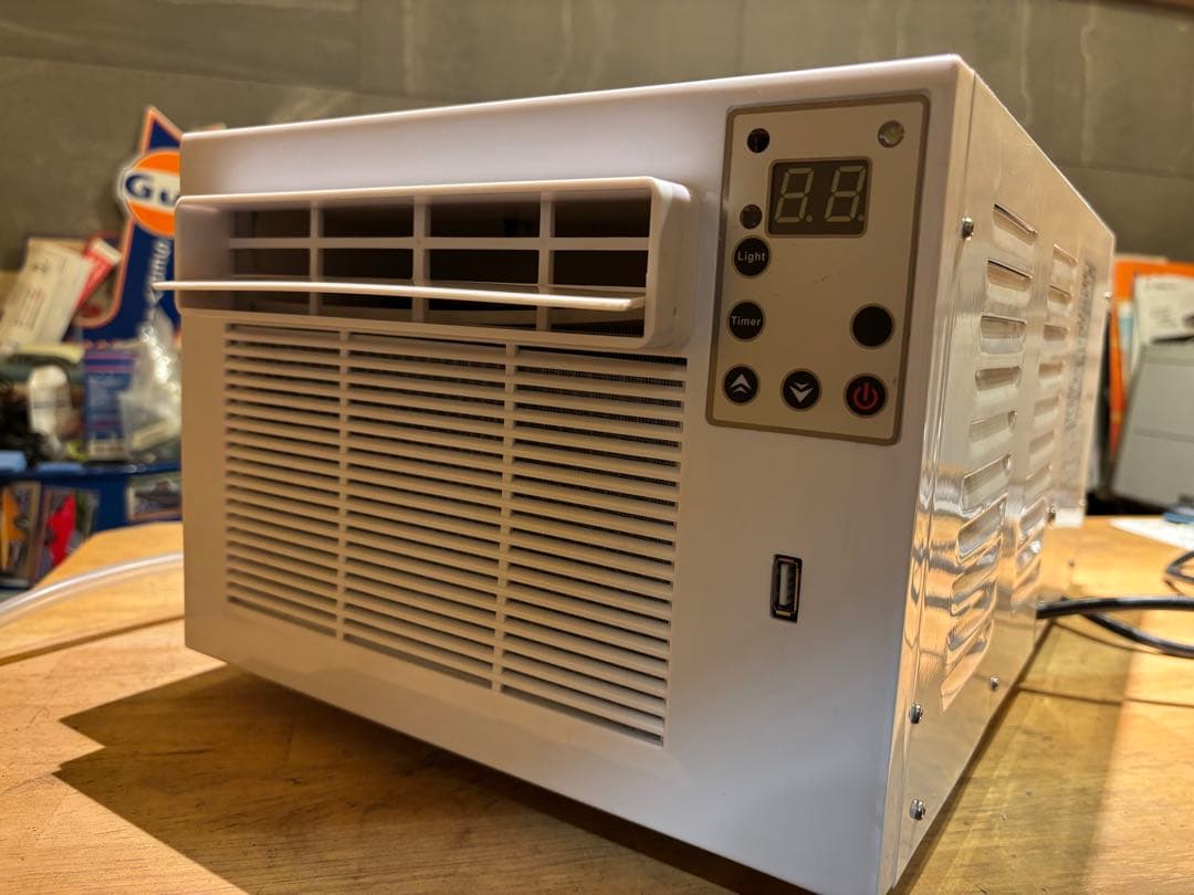 窓用ミニエアコン デジタル表示 キャンピングカー　ポータブルエアコン