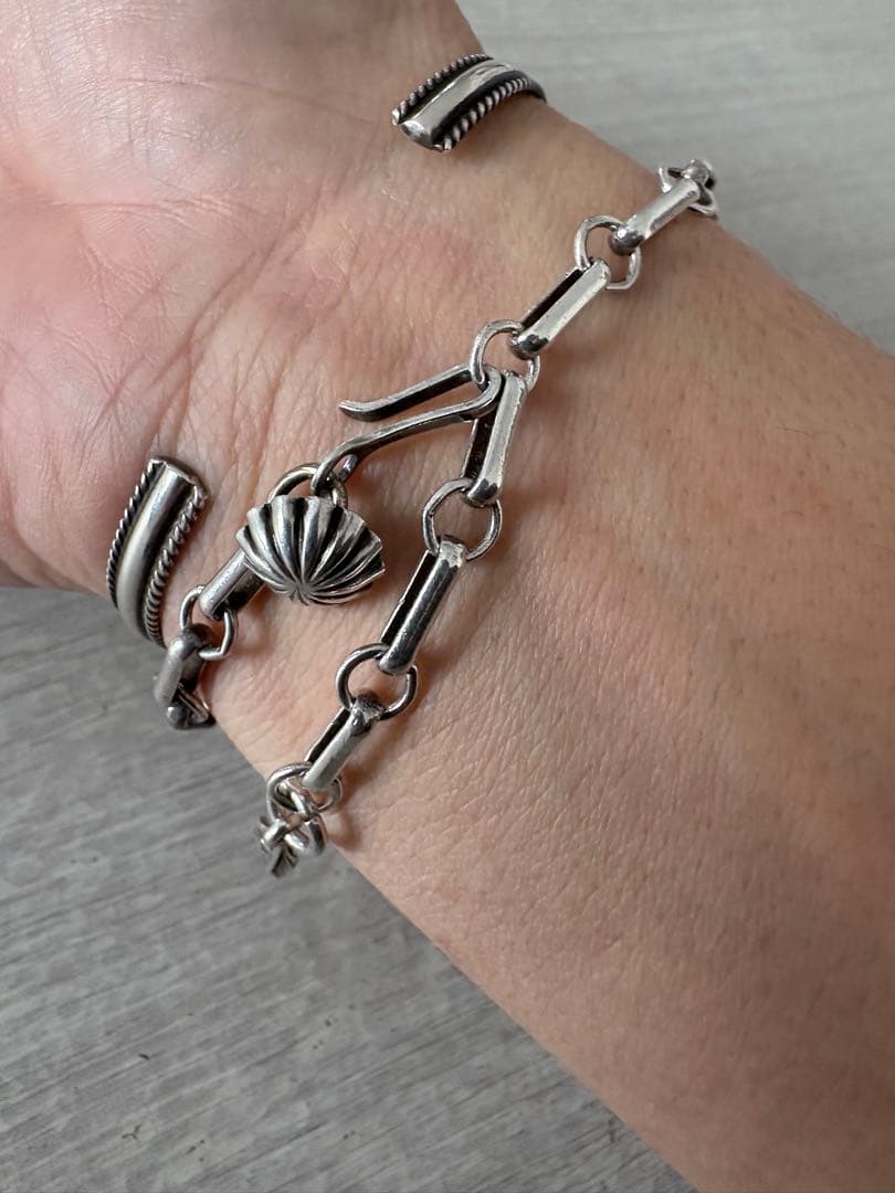 ナバホ族 ブレス カスタムチェーンブレス セット！