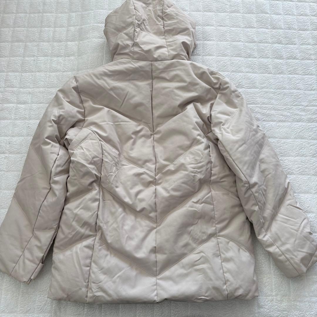 ellesse スキーウェア レディース上下 7-2ベージュ×ブラウンダウン80