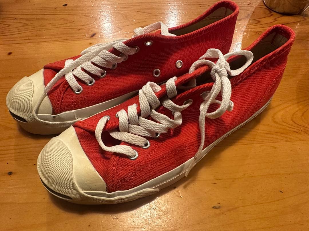 90s USA製 コンバース ジャックパーセル RED SIZZLE 25センチ