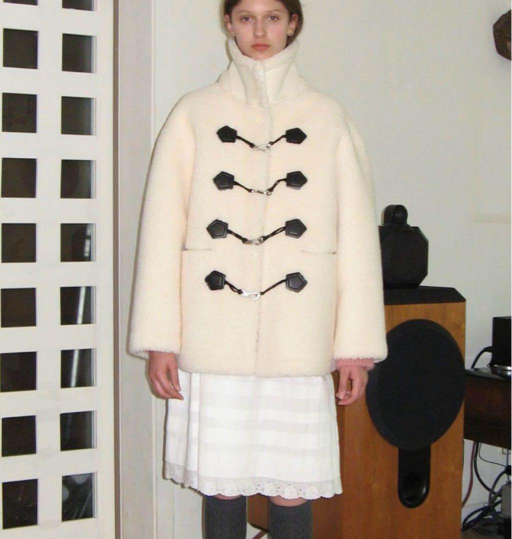 KC sinoonアイボリー フリース ダッフルコート