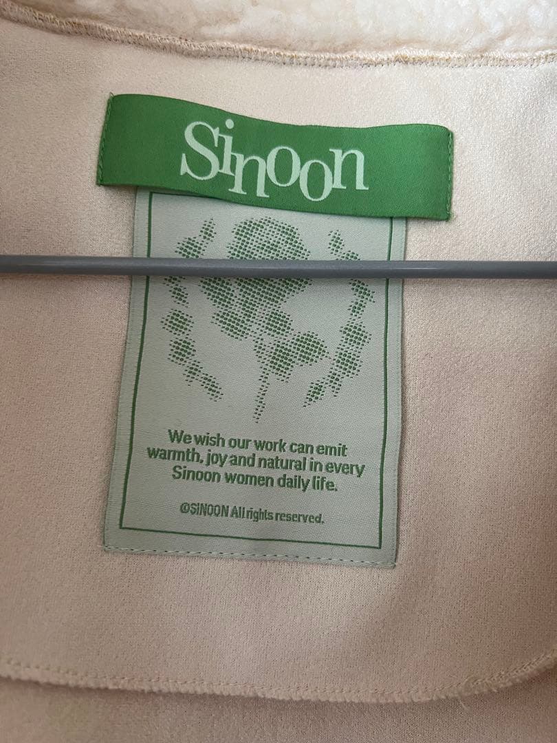 KC sinoonアイボリー フリース ダッフルコート