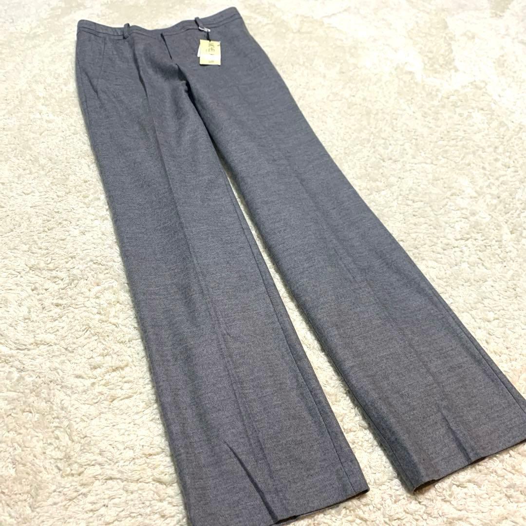 未使用タグ付 ミッシェルクラン ノーカラー セットアップ パンツ スーツ