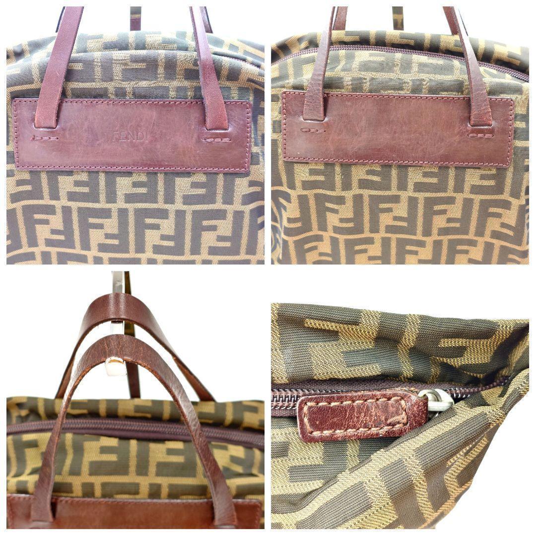 FENDI　フェンディ　ズッカ柄　エコバッグ　折りたたみハンドバッグ