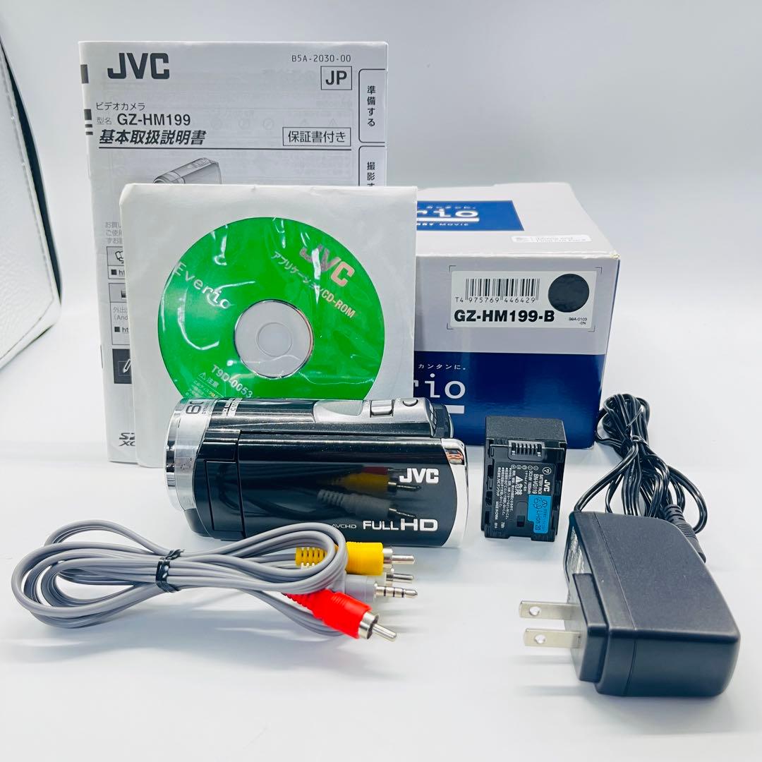 美品　GZ-HM199-B JVC エブリオ　ビデオカメラ