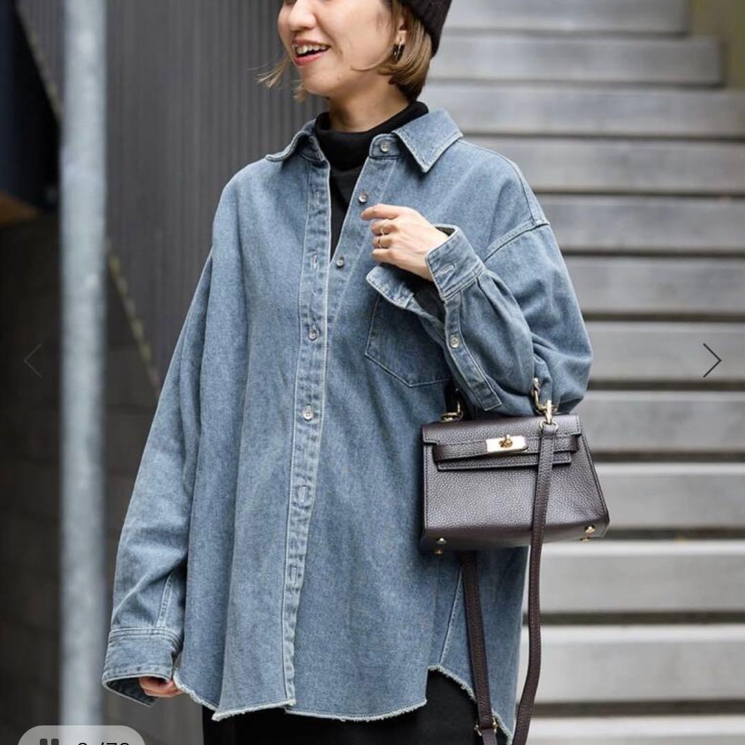 フレームワーク　デニムシャツ フリーサイズ