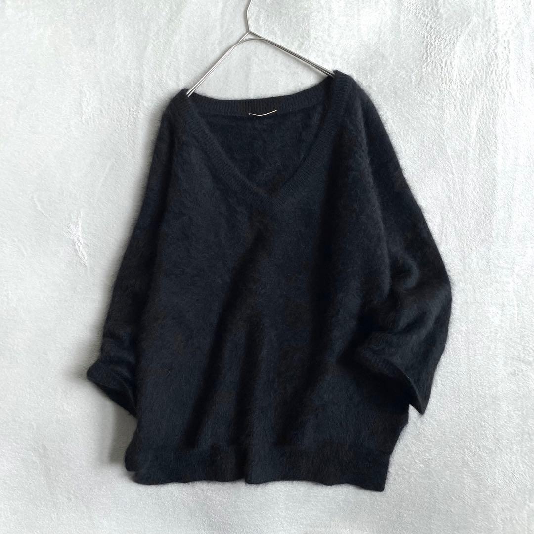 【ほぼ未使用✨】Deuxieme Classe ふわふわ　シャギーニット　黒