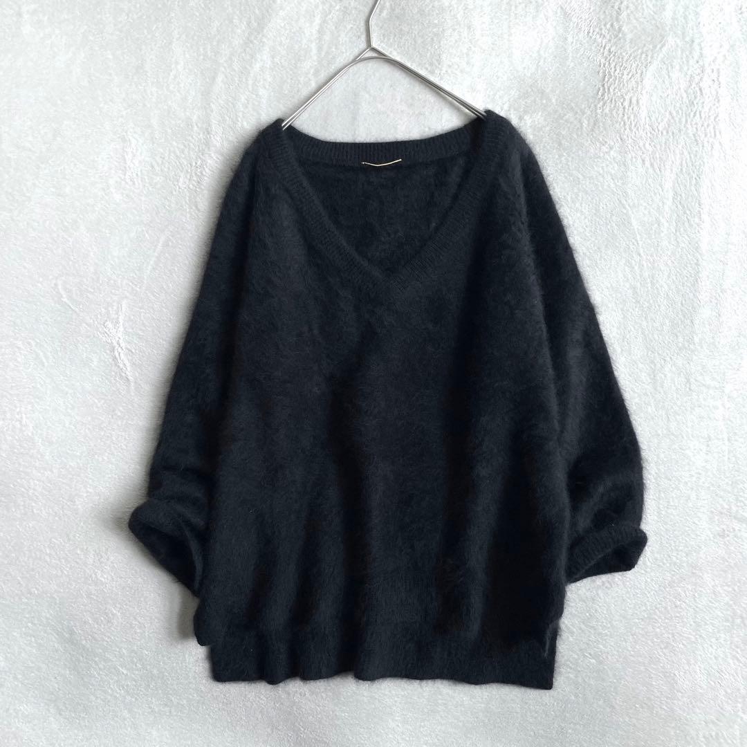 【ほぼ未使用✨】Deuxieme Classe ふわふわ　シャギーニット　黒