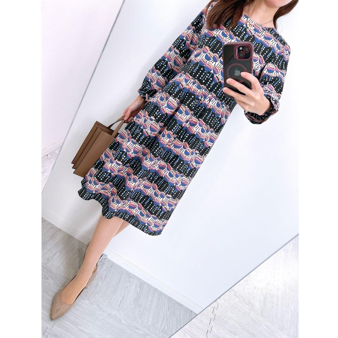 【bluebell ✨】❤️ローラアシュレイ✨サイズ2✨シルク混ワンピース