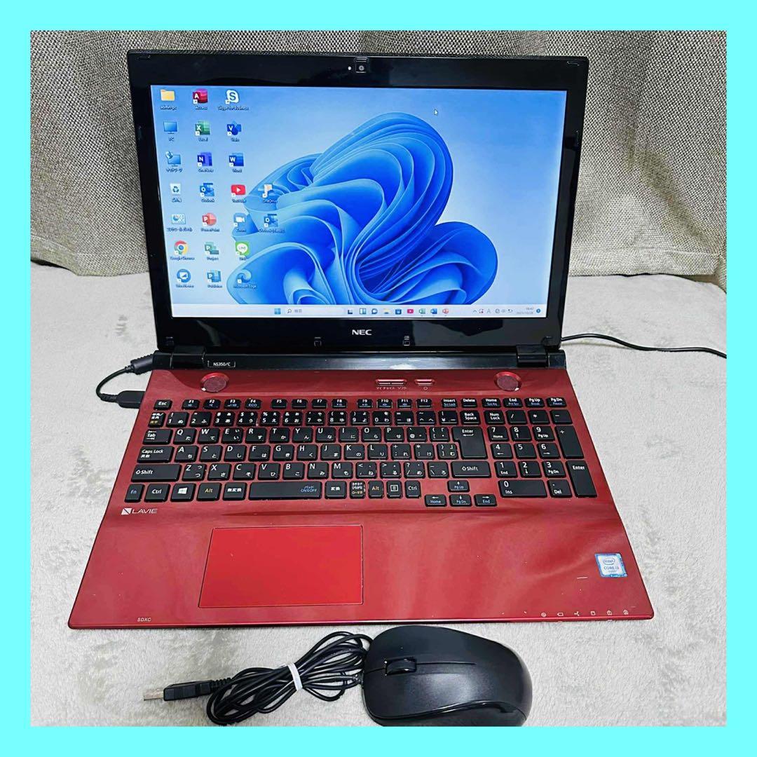 S155 NECノートパソコンSSDメモリ8G高速Windows11オフィス付き