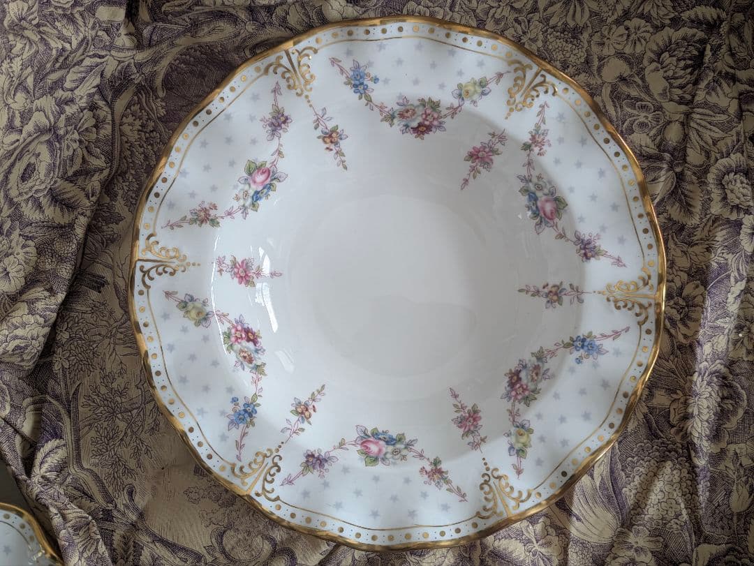 No2.ロイヤルクラウンダービーロイヤルアントワネット26㎝未使用スーププレート