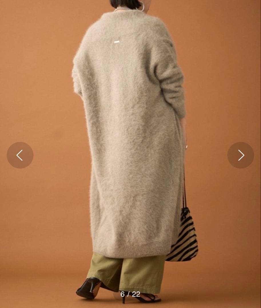 loungedress FURカシミヤガウン　ラウンジドレス