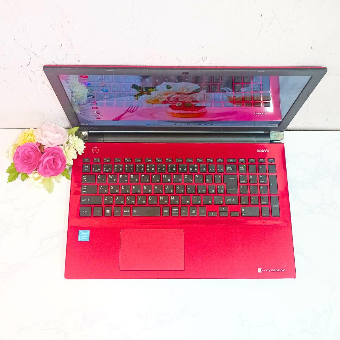 美品レッド❣️すぐ使える薄型ノートパソコン✨️初心者OK✨️サクサク快適SSD