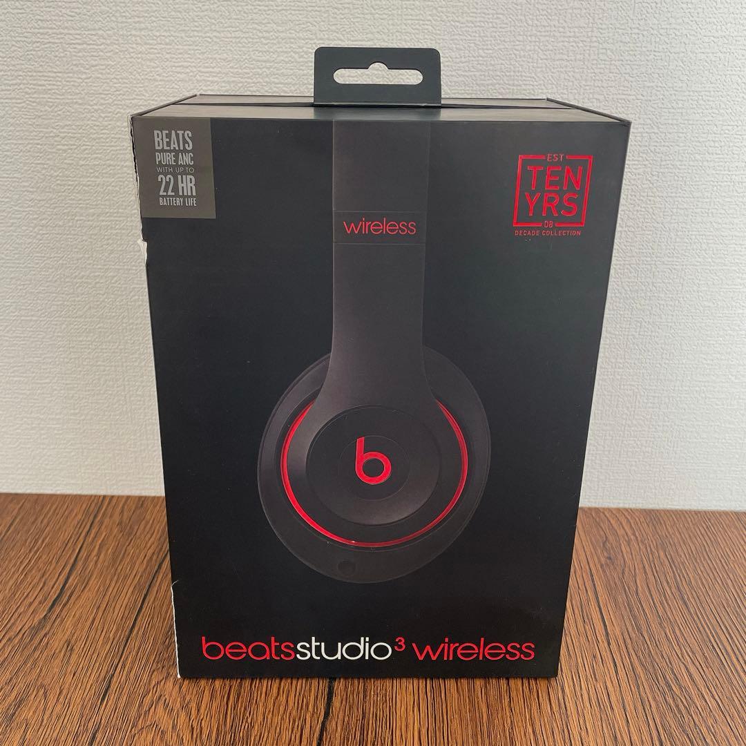 完品⭐️BEATS STUDIO3 WIRELESS ブラックレッド
