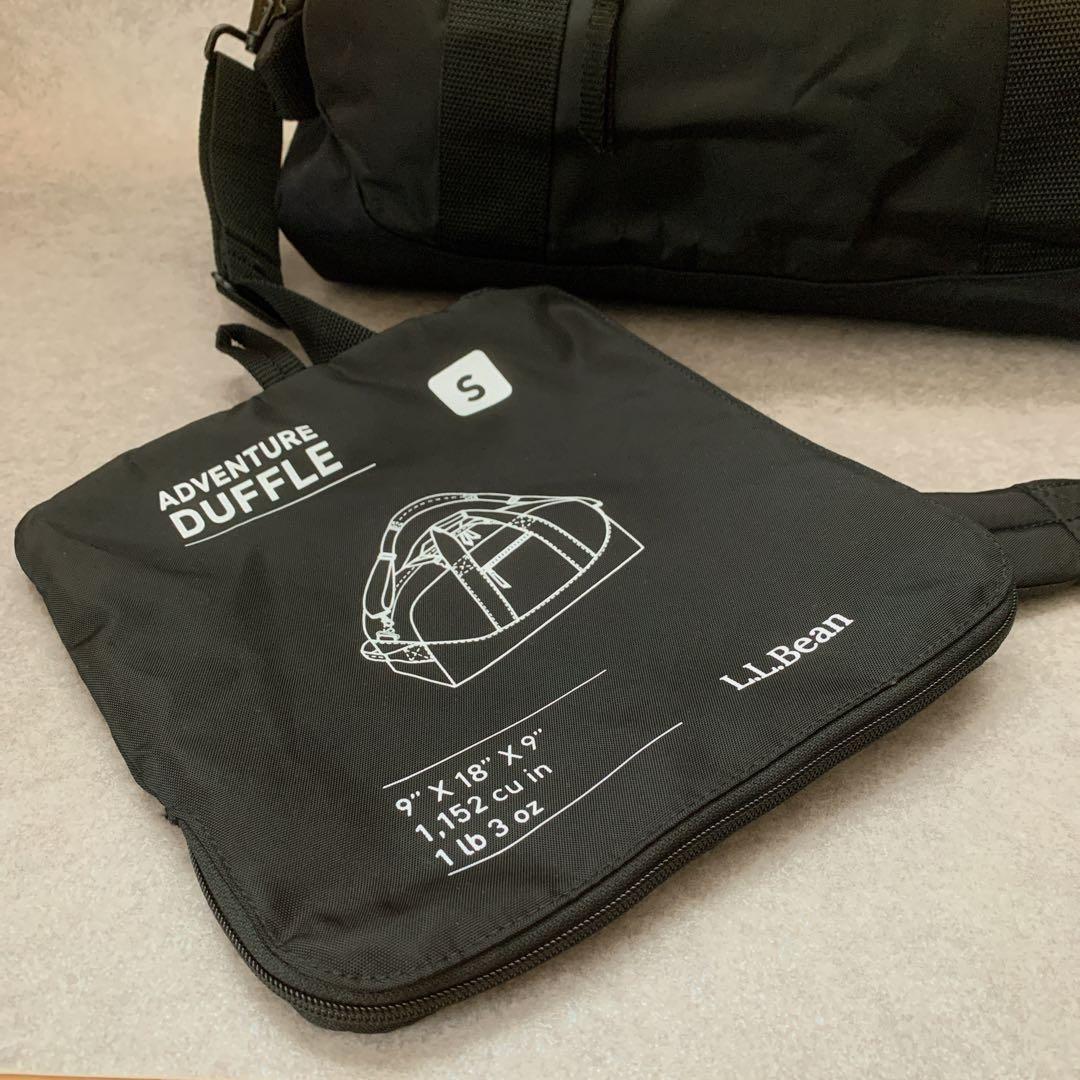 美品✨　L.L.Bean ブラック ダッフルバッグ　人気サイズS