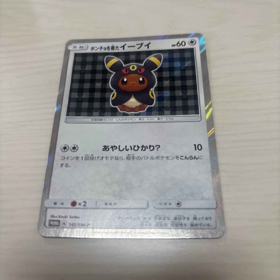 ポンチョを着たイーブイ　ブラッキー