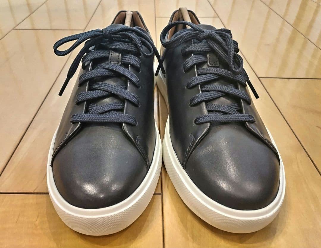 Clarks アンコスタレース (ネイビーレザー)