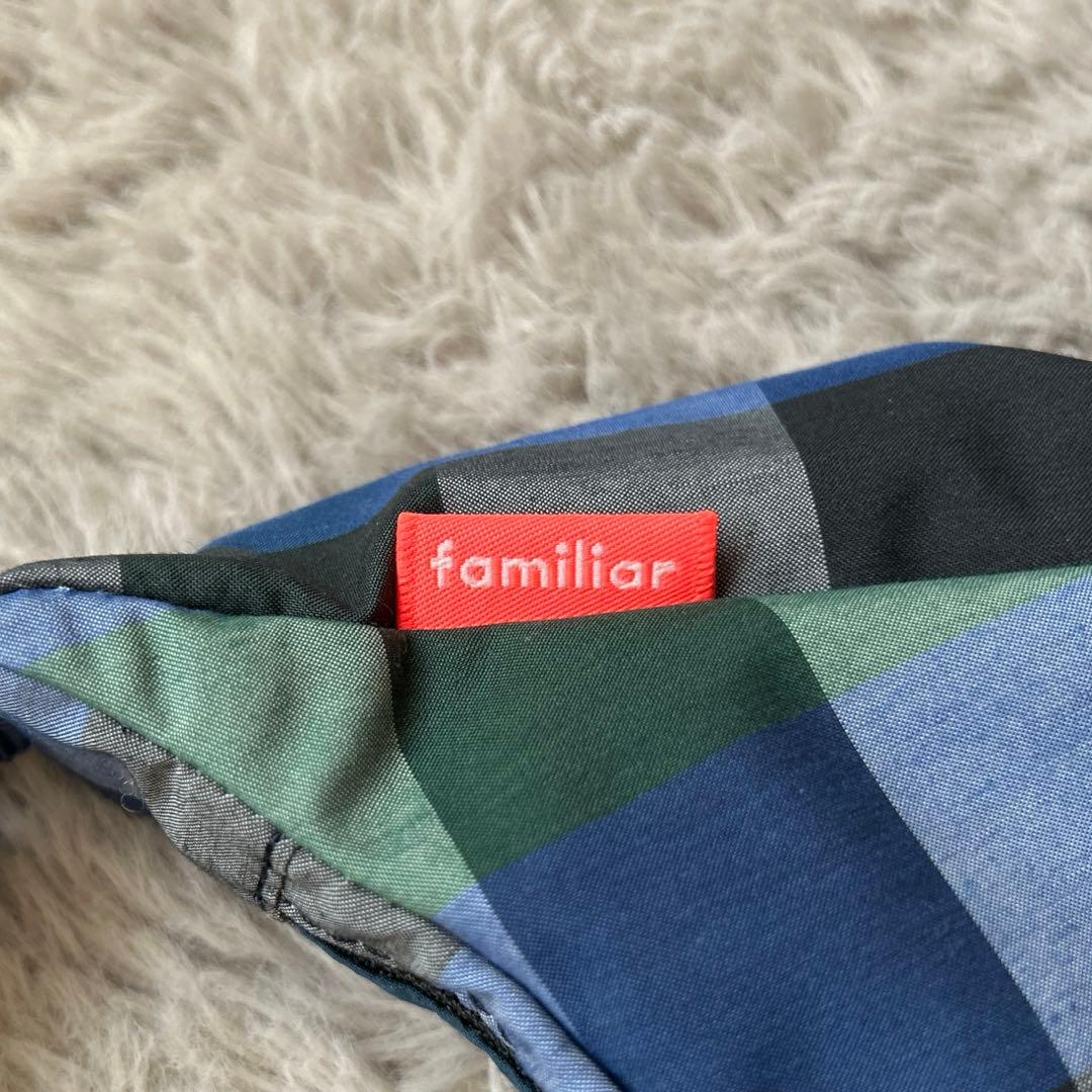 【タグ付き未使用】ファミリア ショルダーバッグ舟形ポシェット XTチェック