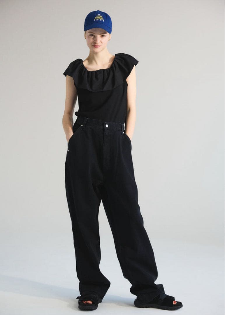 ★美品★オブラダ oblada スケータージーンズ ブラック サイズXS