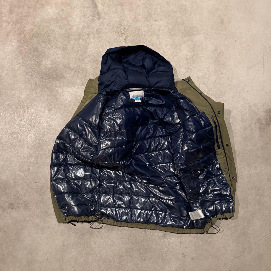 【大人気❗️】極暖！肉厚！columbia 　ダウン　オリーブ　ネイビー　M