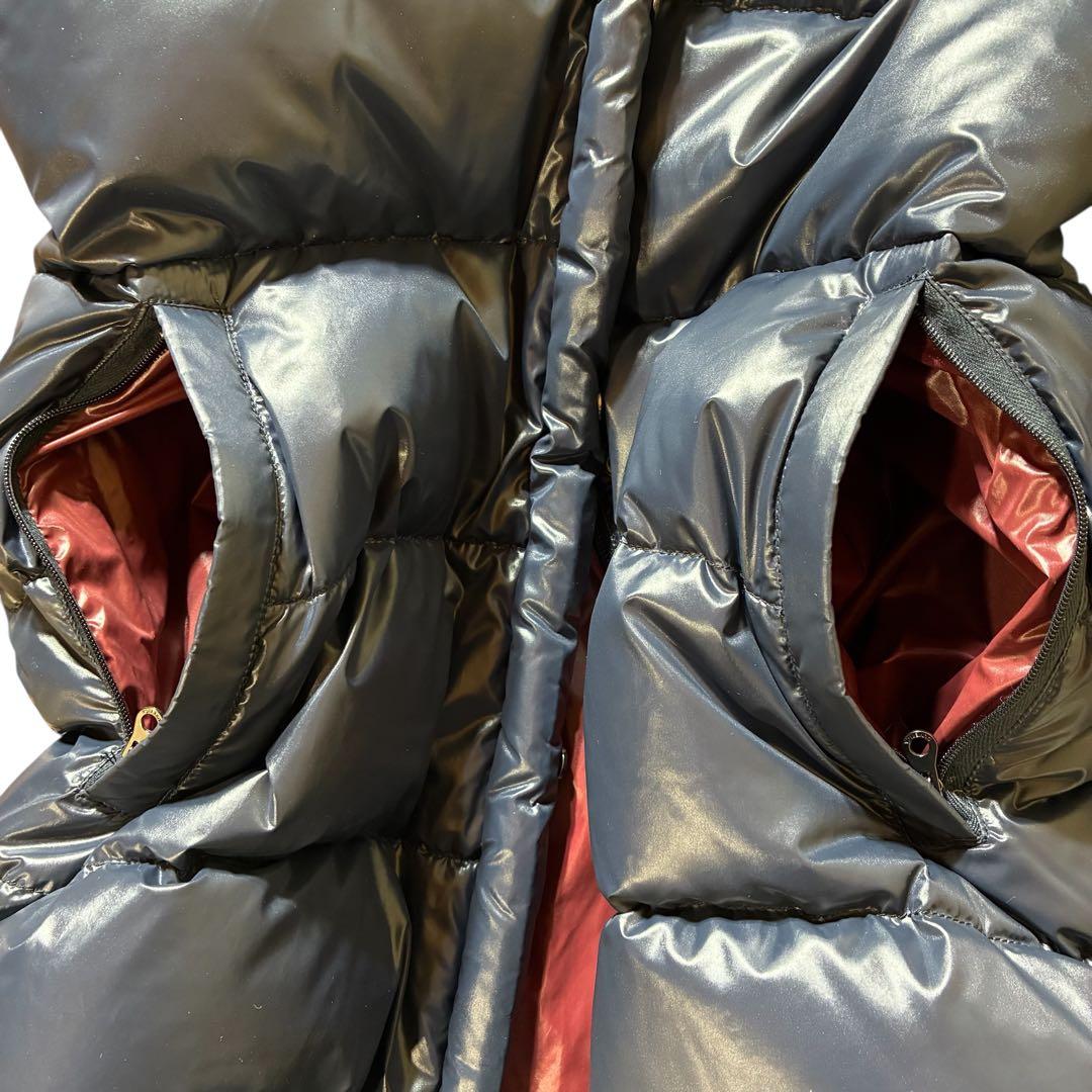 美品 DUVETICA Kappa ダウン 40 ファー付フード取外可 ネイビー