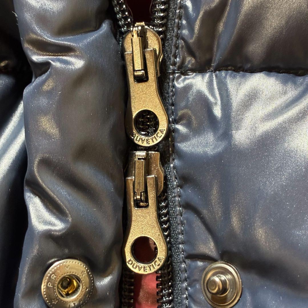 美品 DUVETICA Kappa ダウン 40 ファー付フード取外可 ネイビー