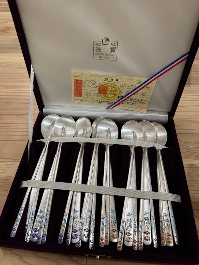 シルバー　99.9 カトラリーセット