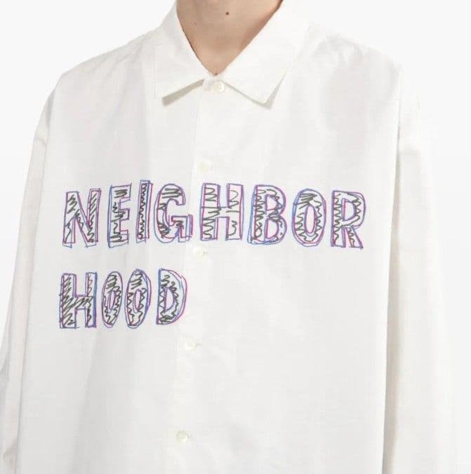 24年 NEIGHBORHOOD ネイバーフッド長袖シャツ ホワイト WTAPS