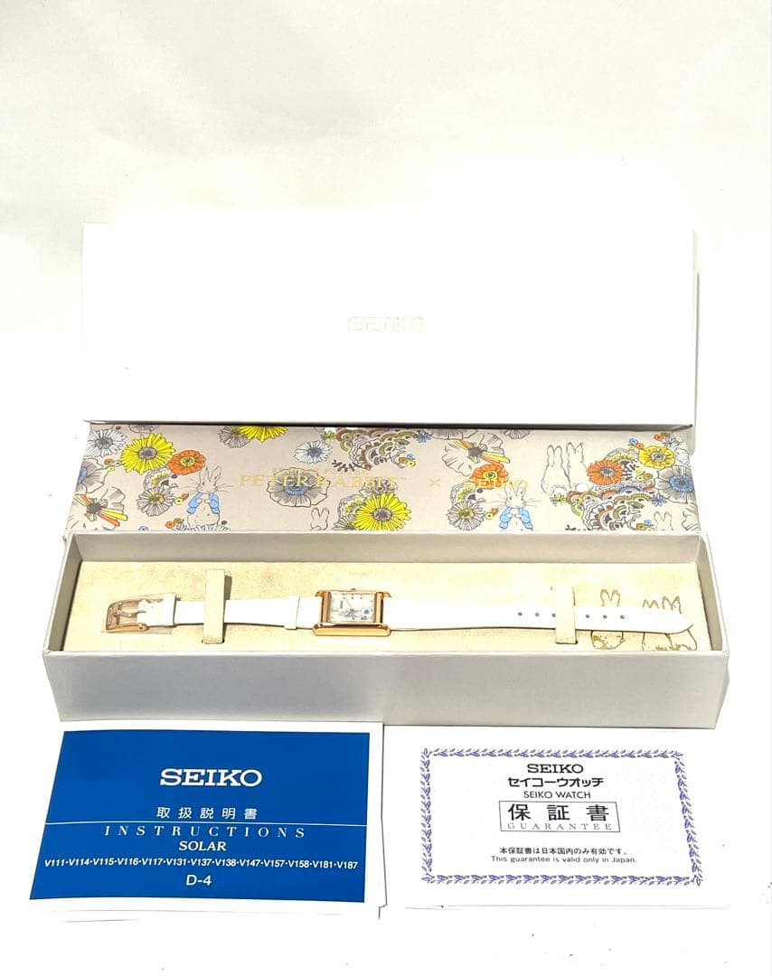 未使用 セイコー STPR082 V115-0DA0 ピーターラビット 稼働品