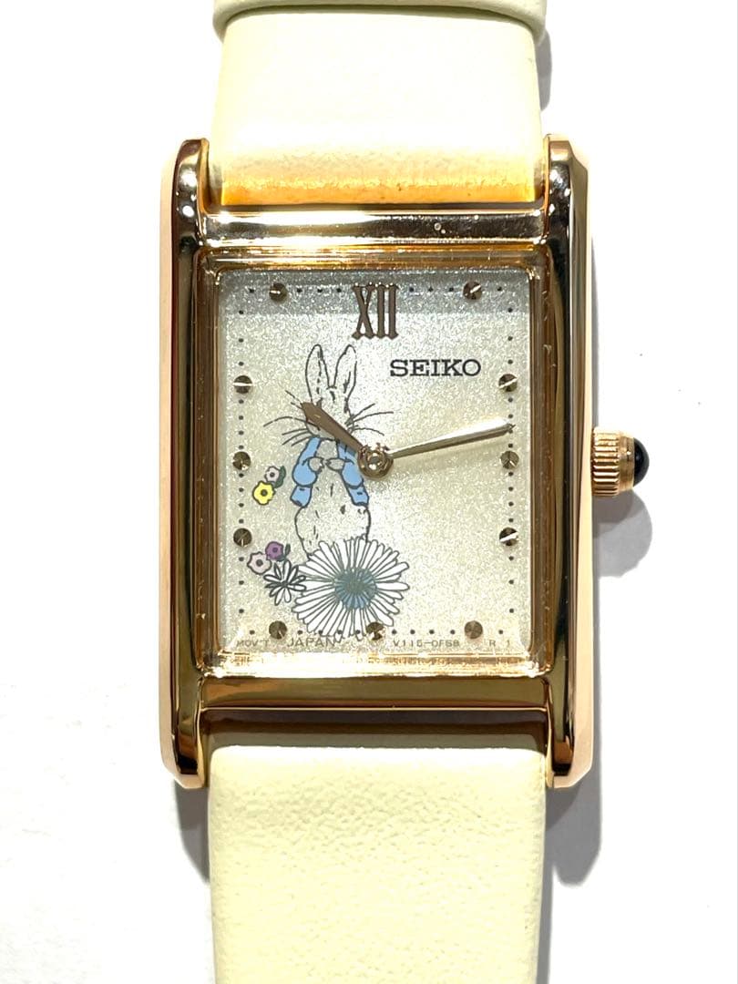 未使用 セイコー STPR082 V115-0DA0 ピーターラビット 稼働品