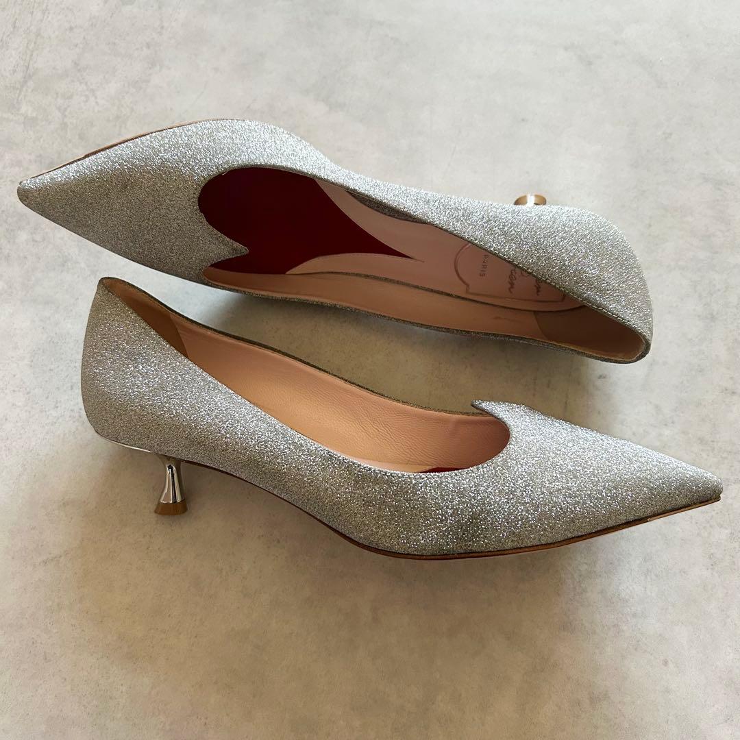 ロジェヴィヴィエ銀 35 1/2 23cm アイラブヴィヴィエ グリッターハート