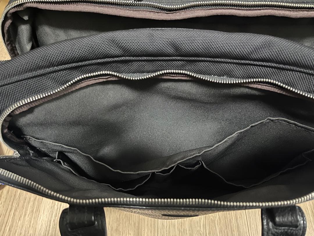 ユーストン 3 ダブルブリーフケース エキスパンダブル　ブラックレーベル