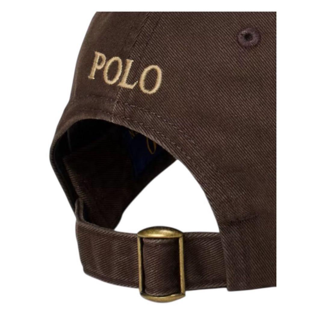 ラルフローレン　ポロ　キャップ　ブラウン