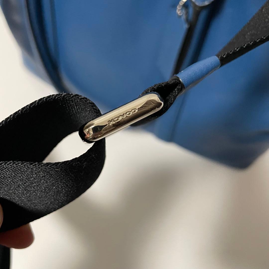 ✨良品✨　coach ビジネスバッグ　トートバッグ　　レザー　ブルー