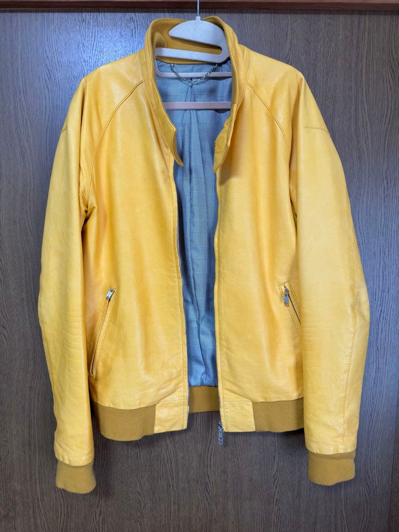 Mr.Children桜井着 レザージャケット 02DERIV エソラ イエロー
