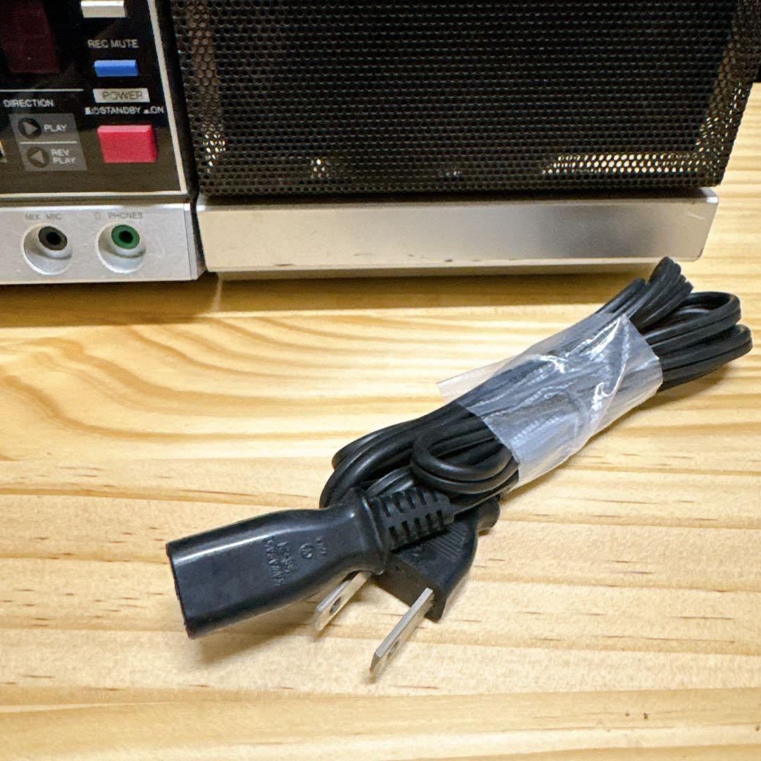 AIWA CA-W9 ラジカセ シルバー 分離型 昭和レトロ 通電 ラジオok