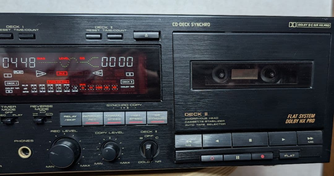 正常動作品Pioneer T-555WR ダブルカセットデッキ