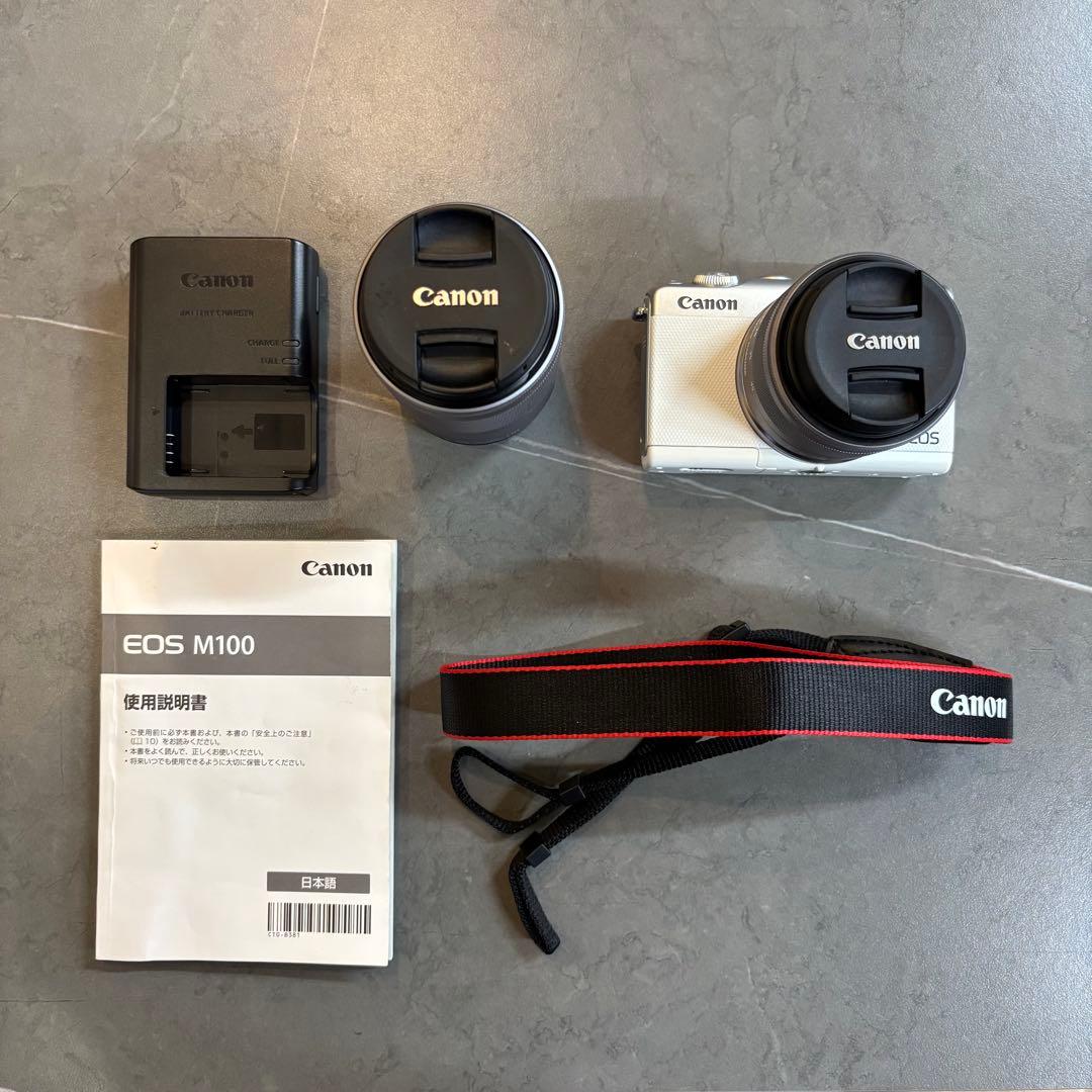 美品　Canon EOS M100 ホワイト