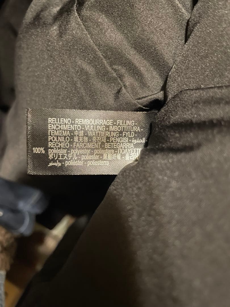 フード付きロングアノラック　ブラック