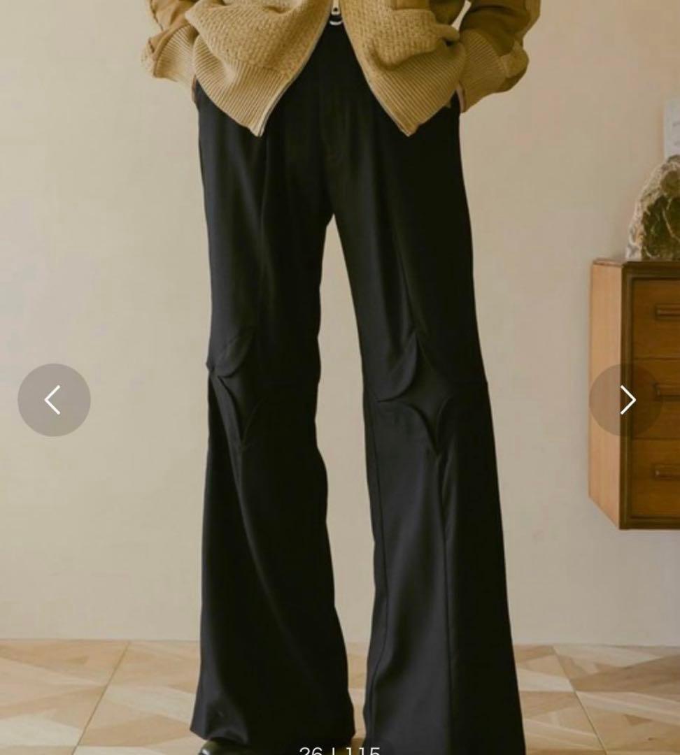 完売品　soerte セットアップ　ジャケット　タックワイドフレアパンツ