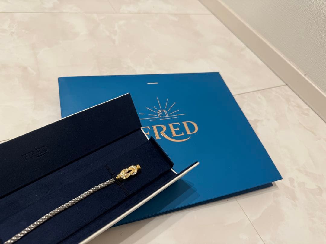 FRED 18kイエローゴールド ブレスレット シャンスアンフィニハーフダイヤ