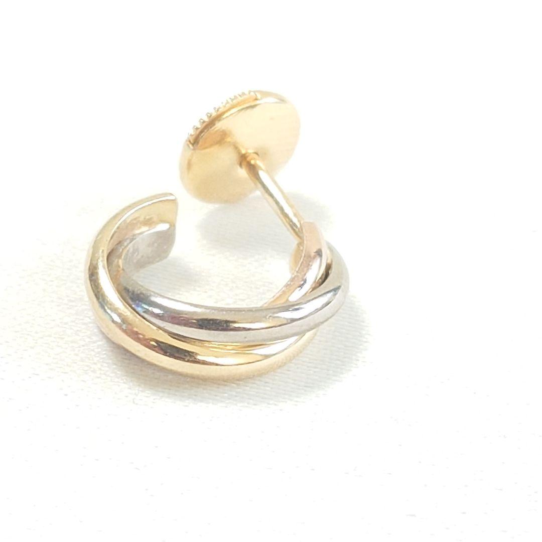 【磨き済み】カルティエ トリニティ フープ ピアス 片耳用 7284