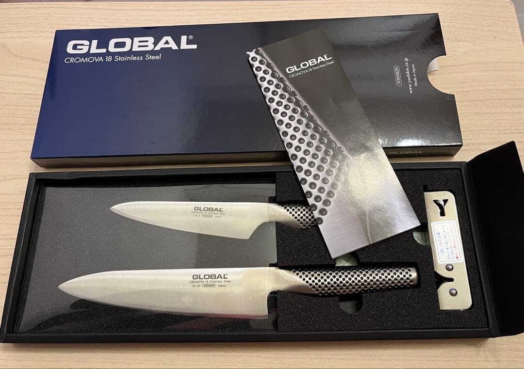 【3点セット】GLOBAL グローバル　包丁 YOSHIKIN 吉川金属