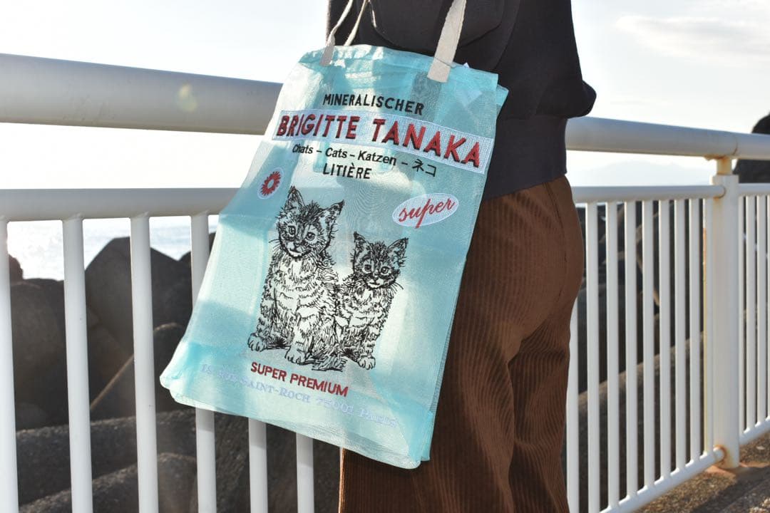 ⭐️新品⭐️ブリジットタナカ　Brigitte Tanaka 猫デザイン エコバッグ