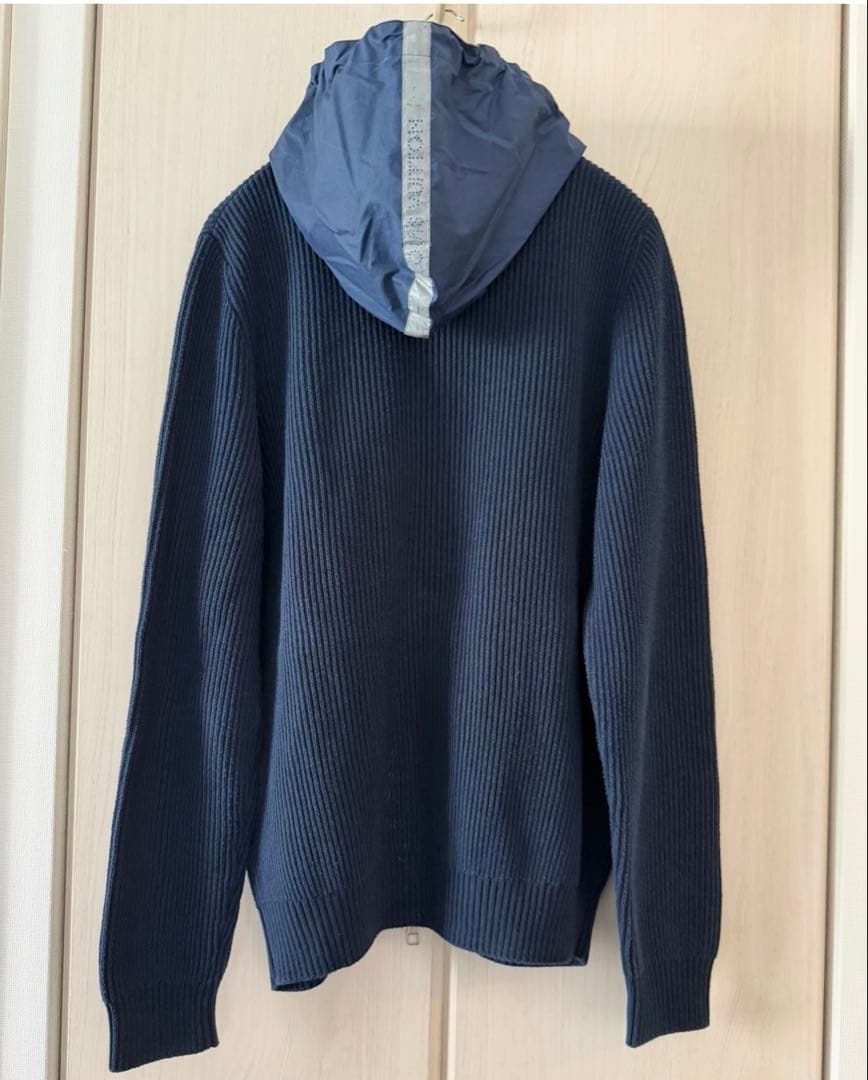 LOUISVUITTON ルイヴィトン ニットパーカー ジャケット ネイビー　M