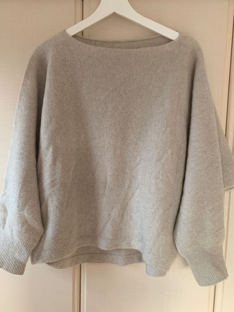 NOBLE　ファインウールドルマンプルオーバー　ベージュ