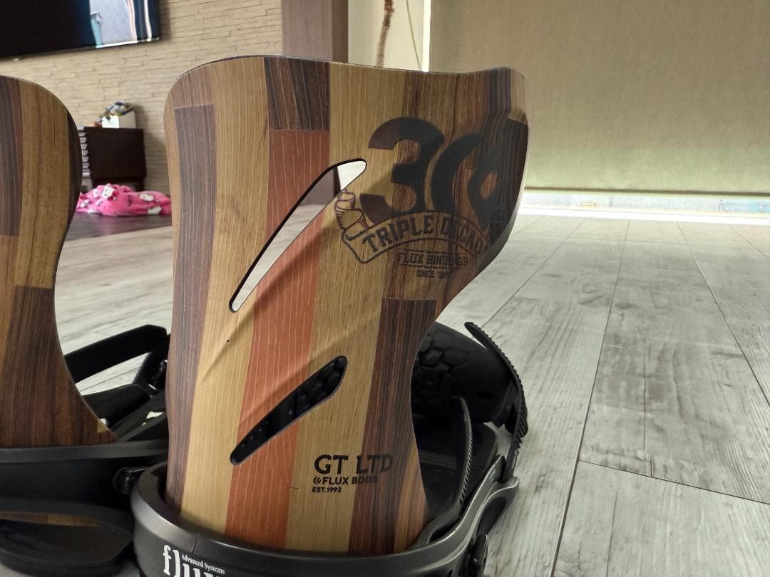 FLUX　GT-LTD　ビンディング　Lサイズ 　木目調　美品　フラックス