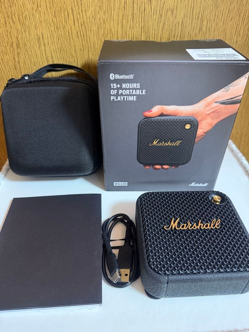Marshall ワイヤレススピーカー Willen ブラック　ケース付き